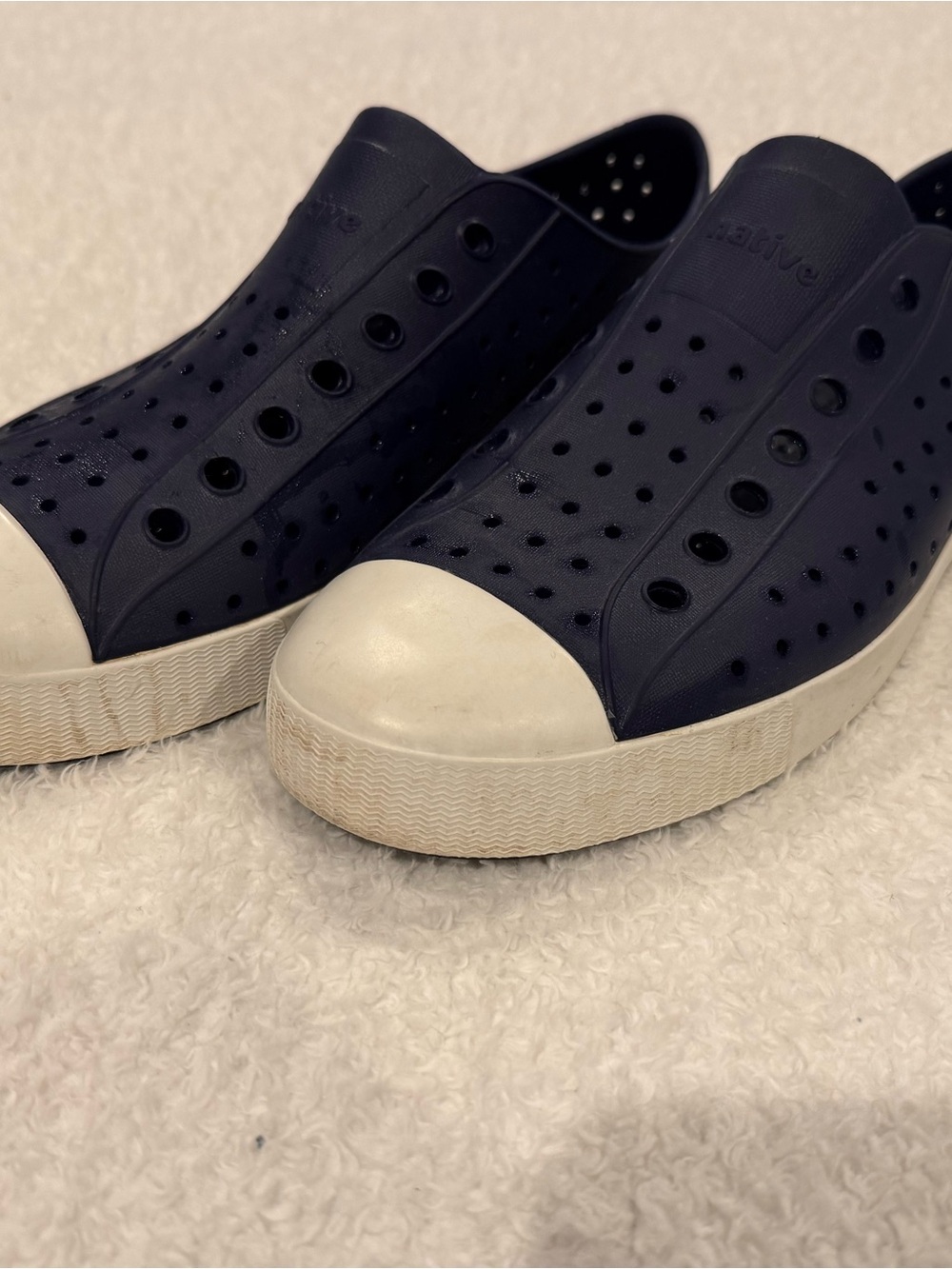 Native Slip-On Navy Rubber Water Shoes Sneakers